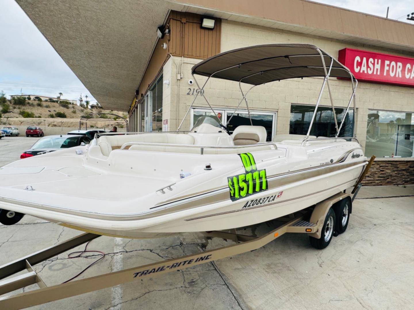 2002 White Hurricane 201 , located at 2190 Hwy 95, Bullhead City, AZ, 86442, (928) 704-0060, 0.000000, 0.000000 - 2001 Hurricane boat model 201. Super clean. On consignment. great hul. runs great . just serviced. 20 ft . 5.0 mercruiser mp engine . 418 hours on boat. Lake ready. clean interior. $15777 or best offer . on consignment. - Photo#1